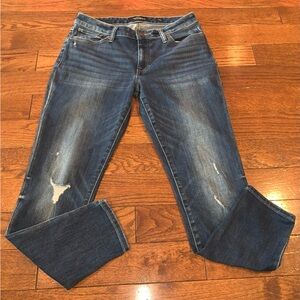Lucky Brand Women’s Jeans Size 12x31 Low Rise Medium Wash Distressed Denim